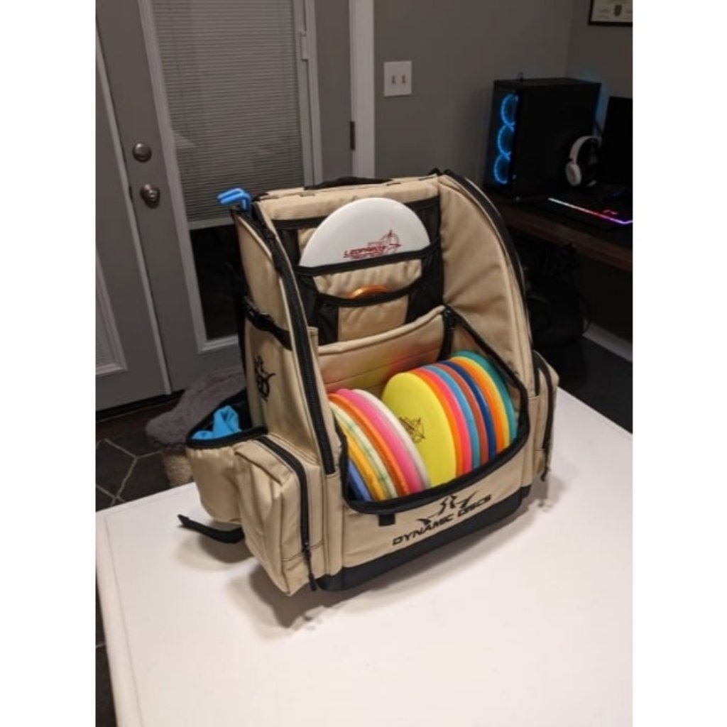 Commander Backpack Disc Golf Bag 20 Disc Capacity Two Deep Storage Pockets